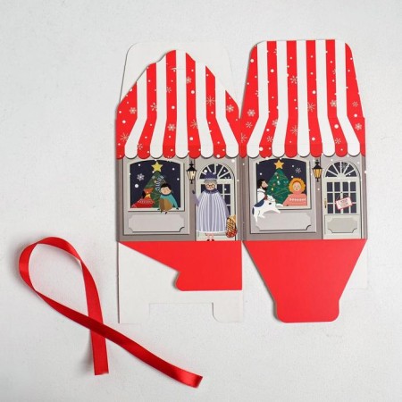 The folding box of the "Magic New Year", 12 x 12 x 12 cm, New Year-4