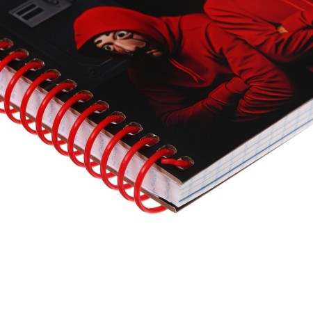 Note book A5, 96 sheets in a cage on the crest of the "robbery", solid cover, matte lamination, selective varnish, block 60 g/m2-2
