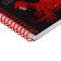 Note book A5, 96 sheets in a cage on the crest of the "robbery", solid cover, matte lamination, selective varnish, block 60 g/m2