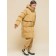 Coat for girls, height 134 cm, beige color
