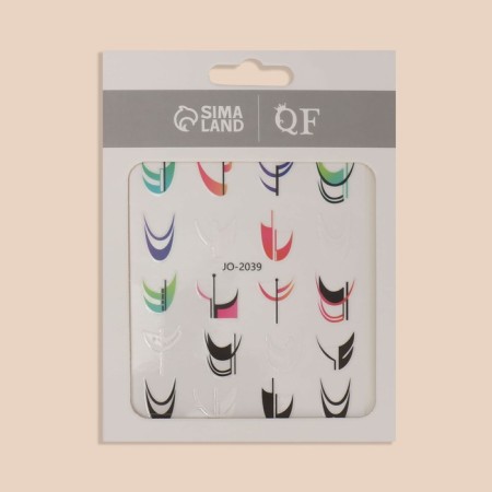 Nail stickers "Bright pattern", multi -colored-3