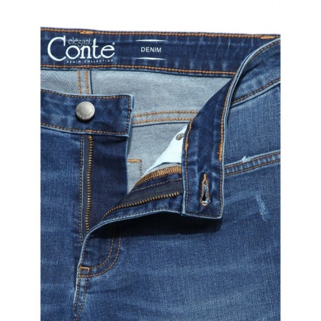 Women's jeans with an average landing Conte Elegant Straight, size M, color Authentic Blue-5