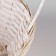 Wicker basket, 19x5 cm, white, bamboo