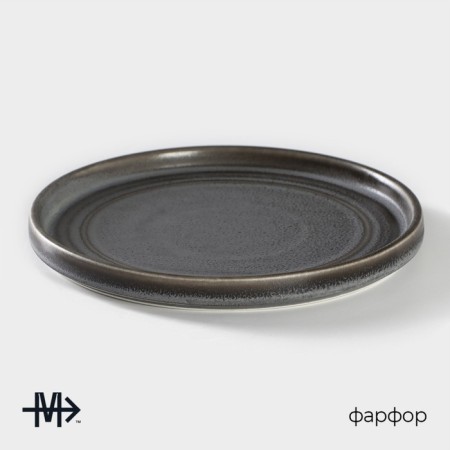 Porcelain dessert plate Magistro Urban, D = 18.2 cm, color gray color-1