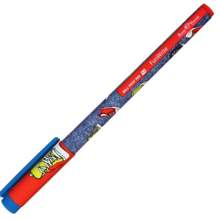 Ballpoint handle Funwrite "Multi -colored sneakers", node 0.5 mm, blue ink, matte case Silk Touch-1