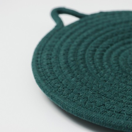 Serving napkin on the table "Kotya", d = 29 cm, green color-2
