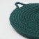 Serving napkin on the table "Kotya", d = 29 cm, green color