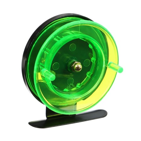 Inertial coil, plastic metal, diameter 6.5 cm, black-green color, 701-5