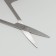 Scissors manicure, straight, narrow, 9 cm, silver color