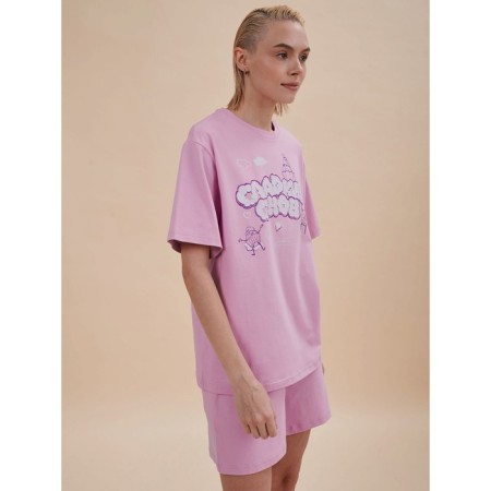 Female set, size XS, pink color-1