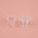 A set of rumps, d = 19 mm, 6 pcs, the color is transparent