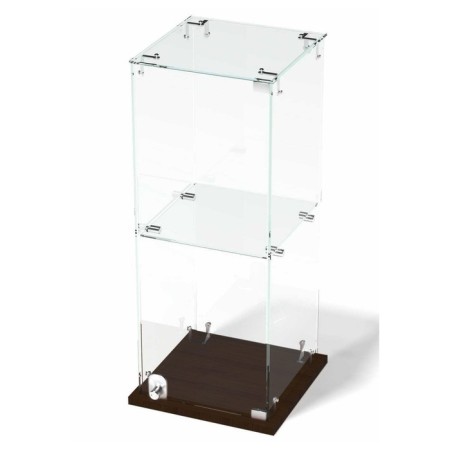 Table window, 1 shelf, 300 × 300 × 700, chipboard, glass color wenge-1