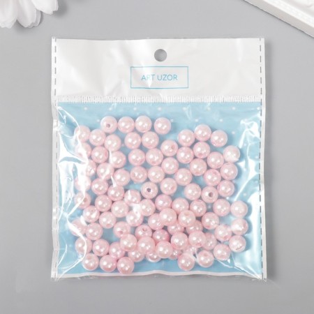 Beads for creativity plastic "Direct pink" set of 20 g d = 0.8 cm-3