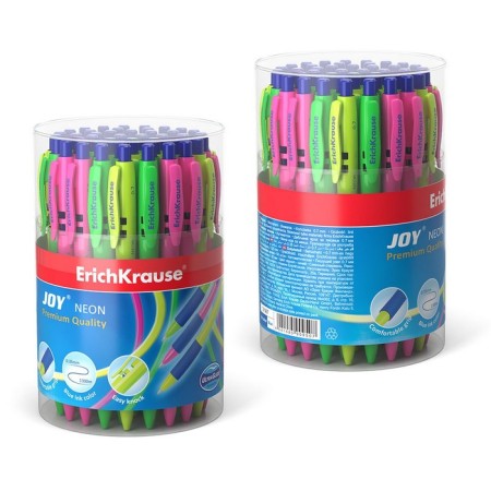 Handle Ball machine gun Erichkrause Joy Neon, comfortable letter, blue-4