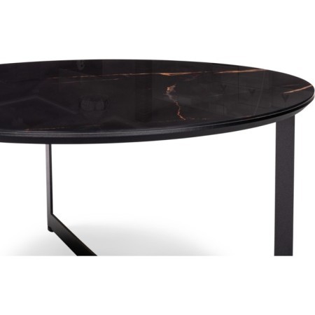 D-700 Obsidian/Black Metal Rob Commerce table 70x70x33 cm-3