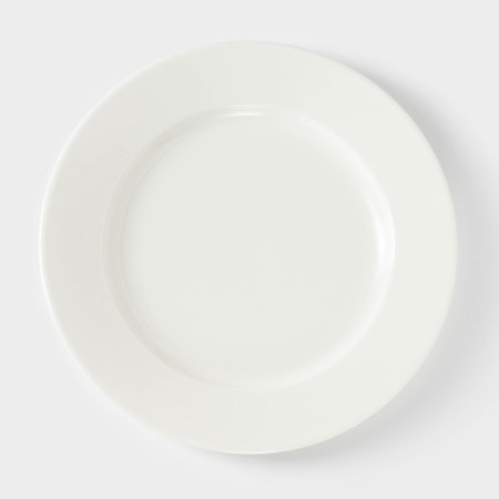 Porcelain dessert plate Wilmax Stella Pro, D = 20 cm, white color