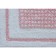 Arya Home Kent bathroom mat, size 60x100 cm, pink color, white