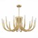 Ceiling Ceiling ST LUCE. SL1173.202.13. PAFE. 13x5+60 watts, G4/E27, 82x82x64 cm, golden color