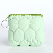 Women's wallet with lightning, green color