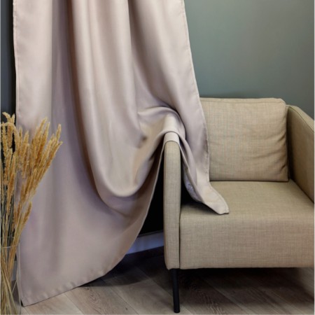 Curtain curtain witerra matte 190x275cm, beige, blackout, PE100%
