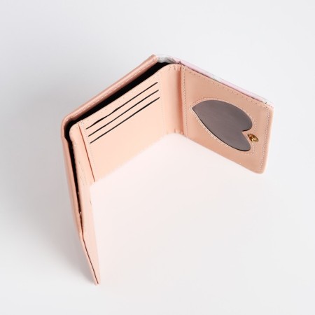 Baby wallet on the button, pink color-3