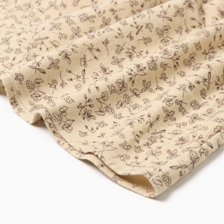 Платье для девочки MINAKU: Cotton collection цвет бежевый, рост 122 см-9