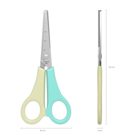 Baby scissors 13.5cm Erichkrause Joy Pastel, in a tube-3