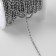 A chain for a bag, iron, d = 2.3 mm, 10 ± 0.5 m, silver color