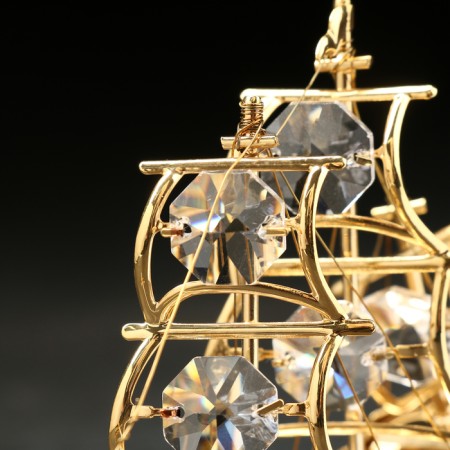 Souvenir "Ship", 10 × 3 × 8 cm, with crystals-3