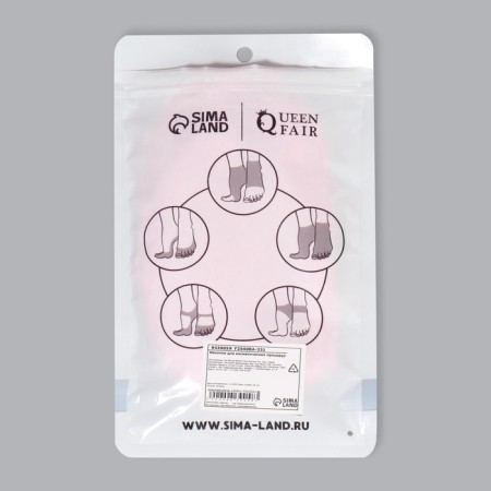 Socks for pedicure, silicone, with perforation, with a strap, size L, pink color-13