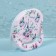 Pocket mirror “pattern”, with a stand, 8 × 8 cm, the color is gentle - pink