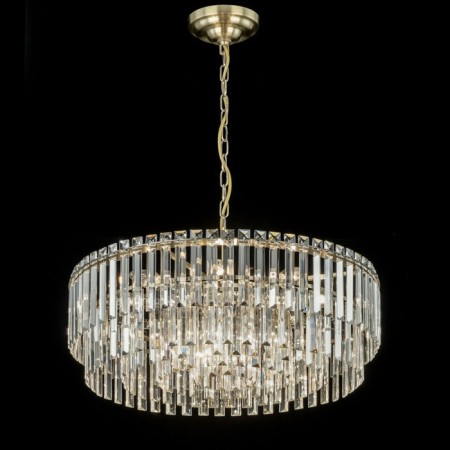 Suspended chandelier Citilux “Foundation” CL303223, 12X60W, E14, brown color-1