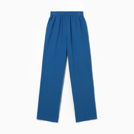 Women's trousers, free cut MIST MUSLIN size XS, col. blue-6