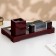 Set of table office 5B1 with a clock, red tree