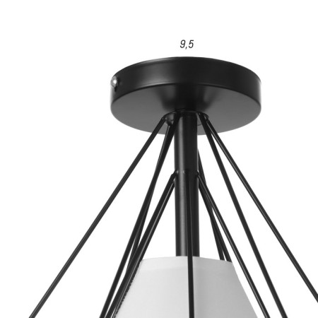 Lamp 2136/1bk E27 40W Black 25x25x26.5 cm Bayerlux-5