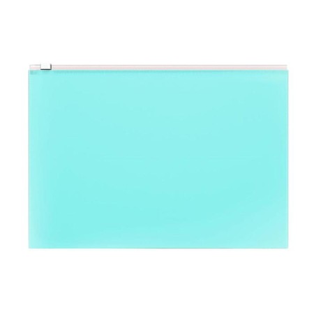 The convert folder on the A4 Zip-Molniya, 180 μm, Erichkrause Fizzy Pastel Mint, up to 100 sheets, mint