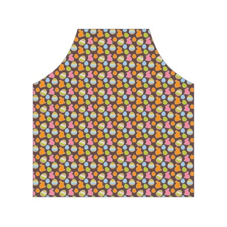 Apron kitchen with a photo print "Silhouette of Easter Rabbit", adjustable, size OS-2