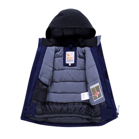 Ski costume for a boy, dark blue color, height 98 cm-11
