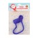 Books Form "Christmas sock", cutting, stamp, 9 × 8 cm, blue color