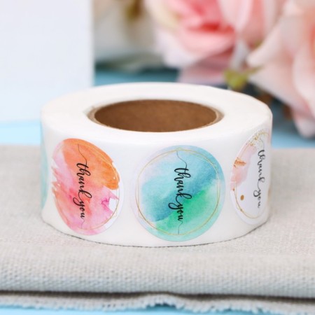 Stickers in the Roll "Gradient", 500 pcs, 2.5 x 2.5 cm-2