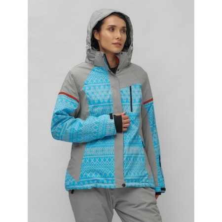 Ski suit female, size 58, blue color-25