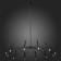 Ceiling lamp ST LUCE. SL1214.402.12. Spidey. 12x5 W, G9, 4000K, 100x100x96 cm, black color