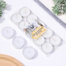 A set of tea candles, 10 pcs, 6g, white