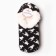 Women's socks with fur inside "Goose foot", black color, rr 36-40