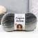 Yarn "Angora Active" 20% wool, 80% acrylic 500m/100g (840 black-gray-mir wave)