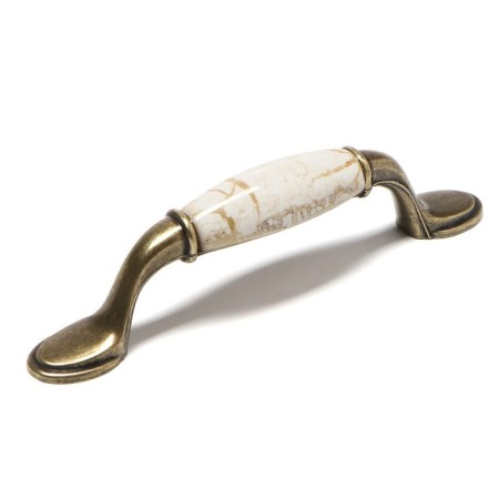 ART tundra bracket handle Ceramics 007, 96 mm, ceramic, bronze