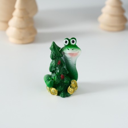 Polystone souvenir "Snake with New Year's mood" MIX 3x2x4 cm-2