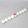 Set of balls plastic D-6 cm, 9 pcs "Galaxy" white