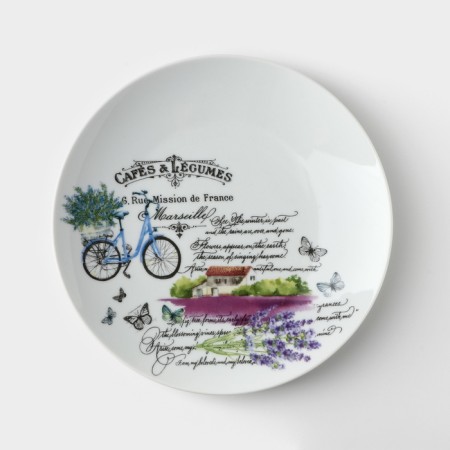 Porcelain plate "Provence", d = 24 cm, mix