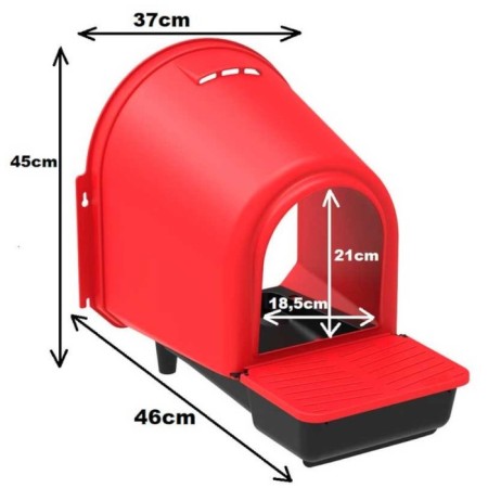 Nest for chickens Confort Plastic with an egg capacitor-1